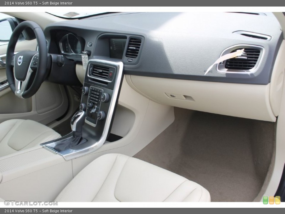Soft Beige Interior Dashboard for the 2014 Volvo S60 T5 #83602008
