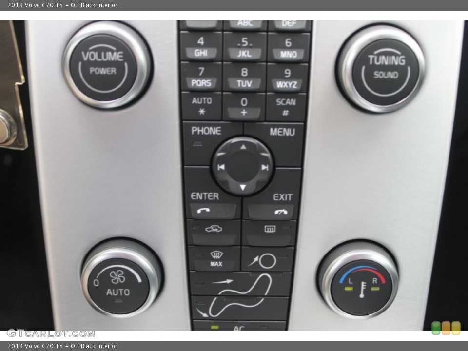 Off Black Interior Controls for the 2013 Volvo C70 T5 #83602791
