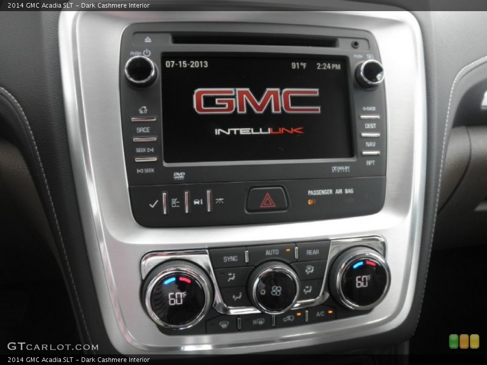 Dark Cashmere Interior Controls for the 2014 GMC Acadia SLT #83603790