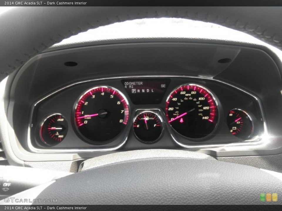 Dark Cashmere Interior Gauges for the 2014 GMC Acadia SLT #83604051