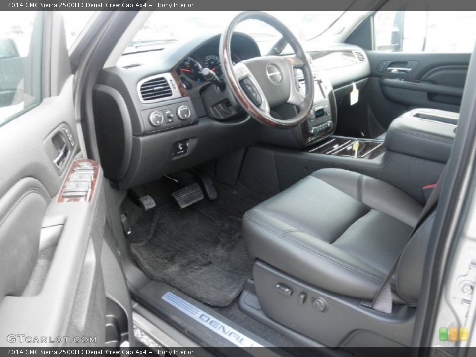 Ebony Interior Photo for the 2014 GMC Sierra 2500HD Denali Crew Cab 4x4 #83605023
