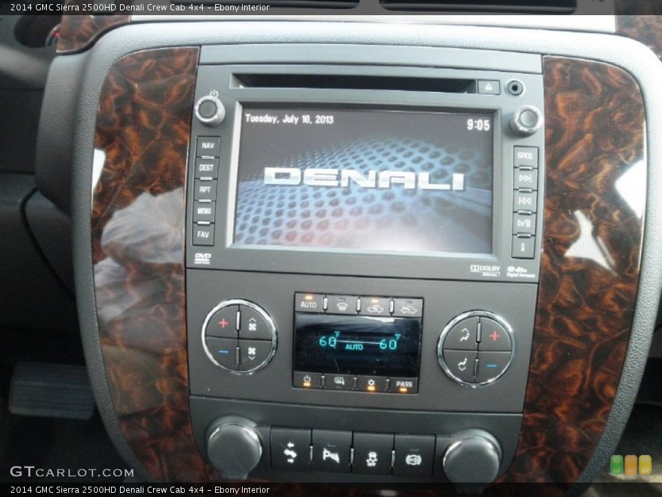 Ebony Interior Controls for the 2014 GMC Sierra 2500HD Denali Crew Cab 4x4 #83605038