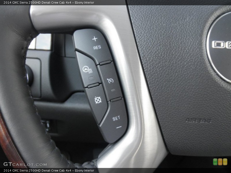 Ebony Interior Controls for the 2014 GMC Sierra 2500HD Denali Crew Cab 4x4 #83605173