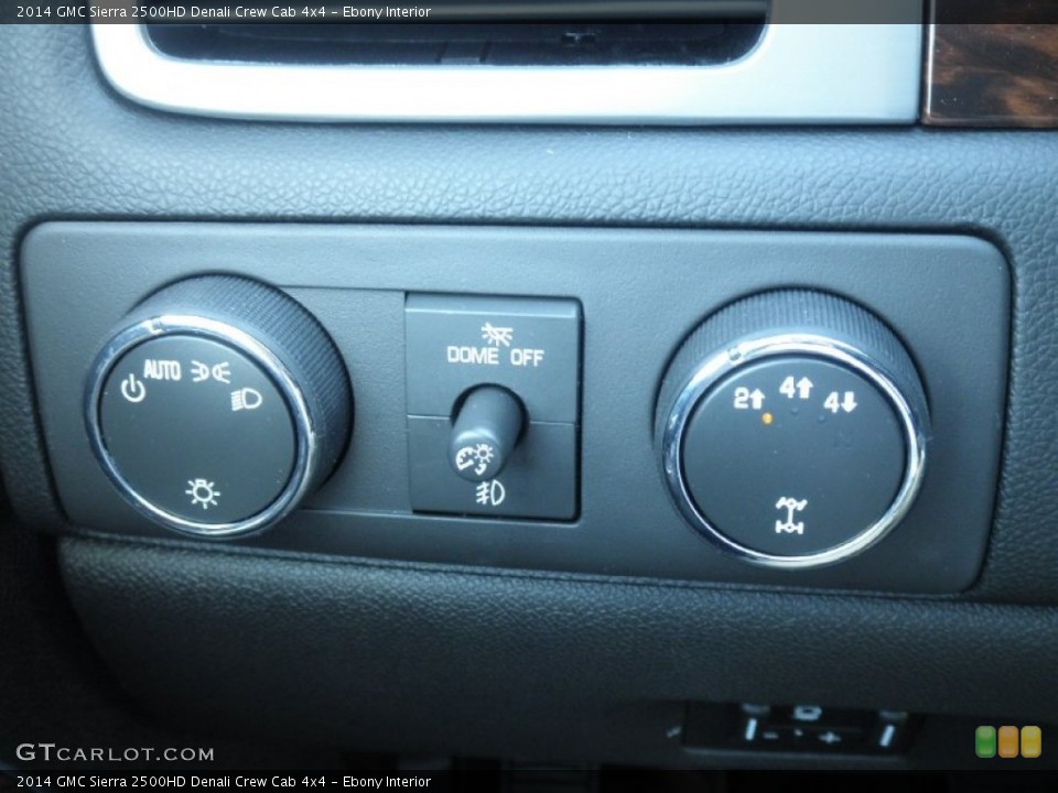 Ebony Interior Controls for the 2014 GMC Sierra 2500HD Denali Crew Cab 4x4 #83605218