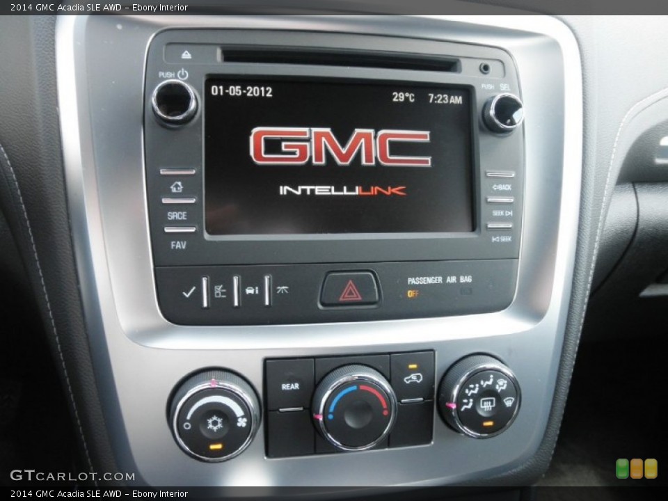 Ebony Interior Controls for the 2014 GMC Acadia SLE AWD #83606820