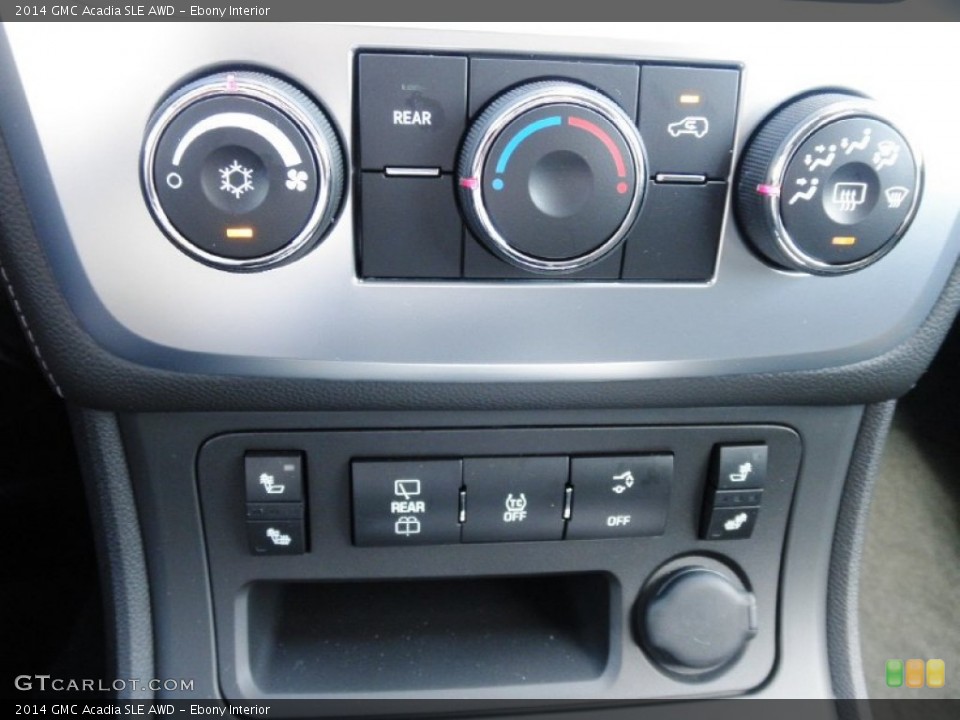Ebony Interior Controls for the 2014 GMC Acadia SLE AWD #83606901