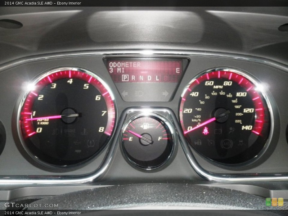 Ebony Interior Gauges for the 2014 GMC Acadia SLE AWD #83606997
