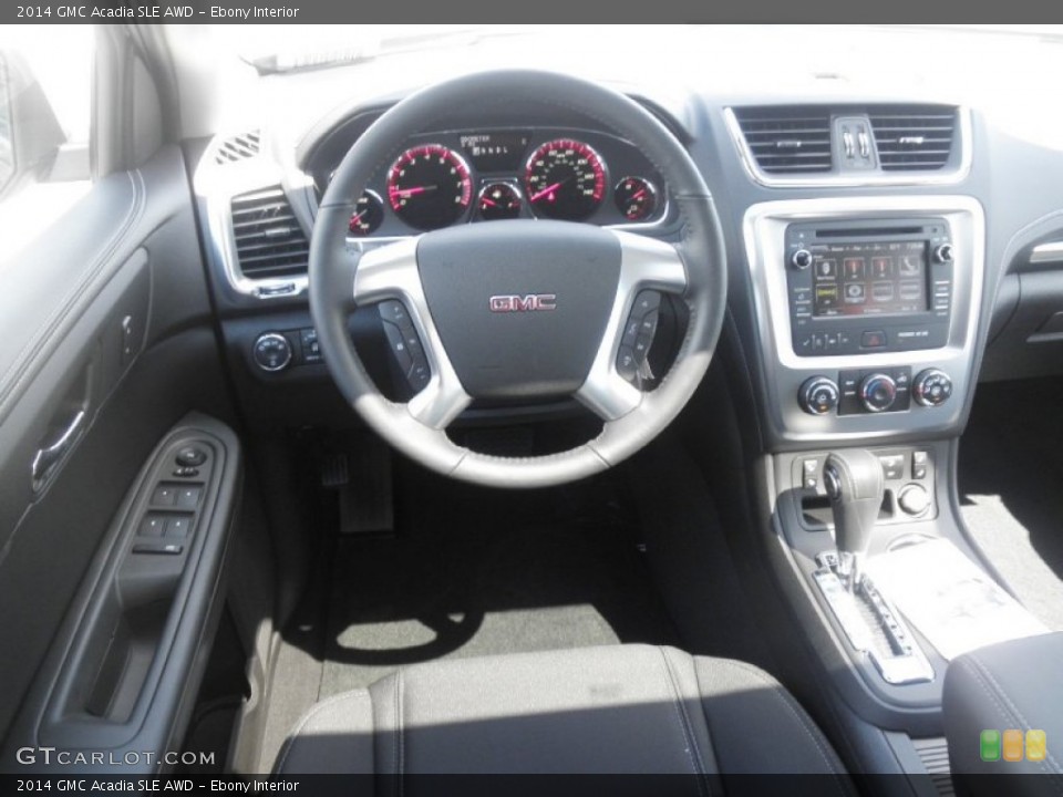 Ebony Interior Dashboard for the 2014 GMC Acadia SLE AWD #83607087