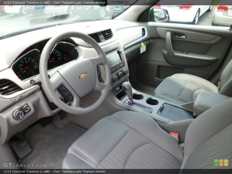 Dark Titanium/Light Titanium Interior Prime Interior for the 2014 Chevrolet Traverse LS AWD #83607714