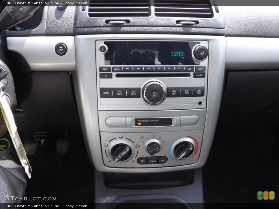 Ebony Interior Controls for the 2008 Chevrolet Cobalt SS Coupe #83609742