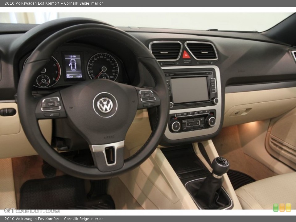 Cornsilk Beige Interior Dashboard for the 2010 Volkswagen Eos Komfort #83610885