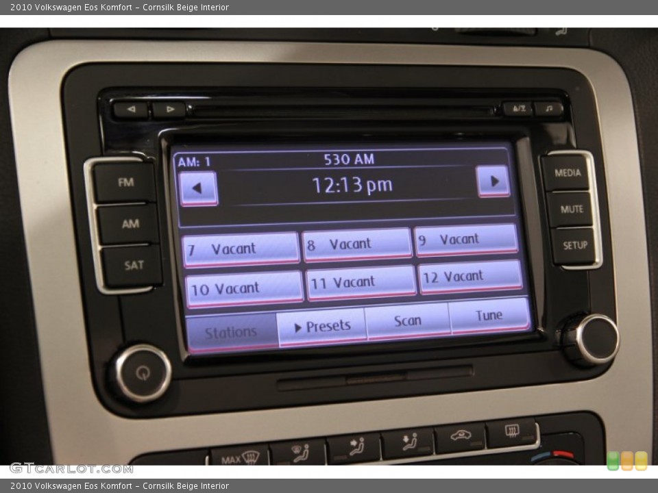Cornsilk Beige Interior Audio System for the 2010 Volkswagen Eos Komfort #83610942