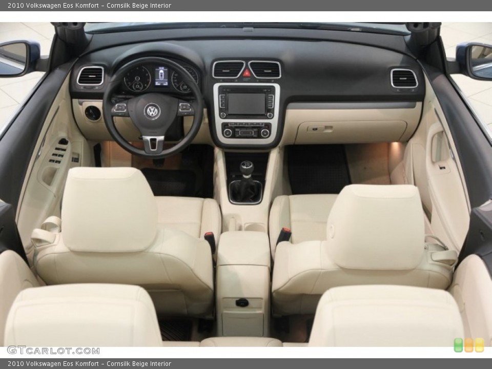 Cornsilk Beige Interior Dashboard for the 2010 Volkswagen Eos Komfort #83611164
