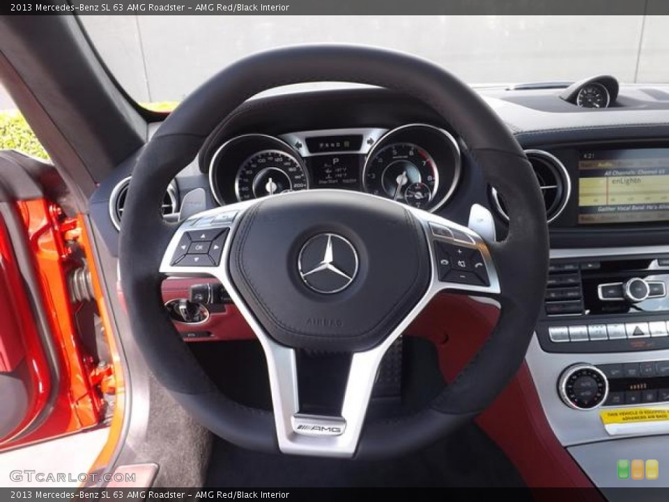 AMG Red/Black Interior Steering Wheel for the 2013 Mercedes-Benz SL 63 AMG Roadster #83614208