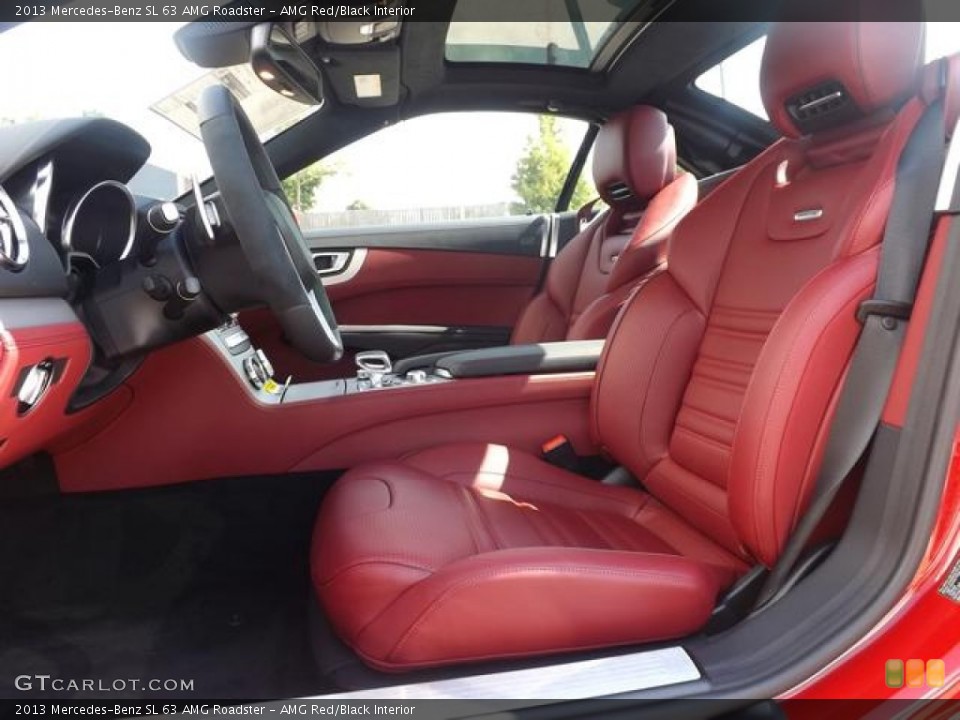 AMG Red/Black Interior Photo for the 2013 Mercedes-Benz SL 63 AMG Roadster #83614275