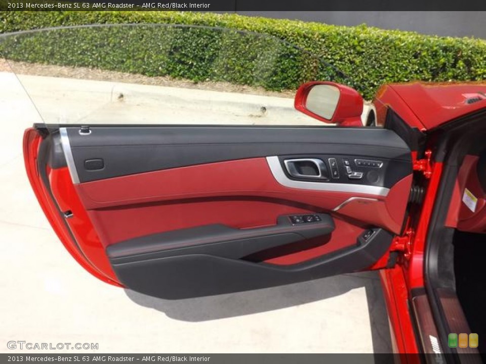 AMG Red/Black Interior Door Panel for the 2013 Mercedes-Benz SL 63 AMG Roadster #83614293