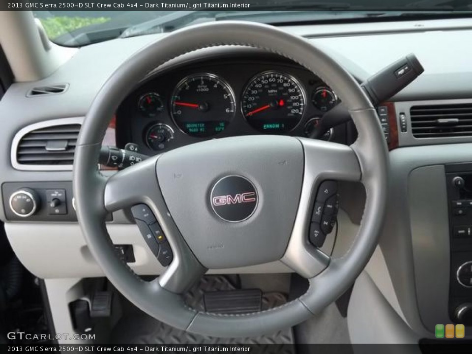 Dark Titanium/Light Titanium Interior Steering Wheel for the 2013 GMC Sierra 2500HD SLT Crew Cab 4x4 #83616357