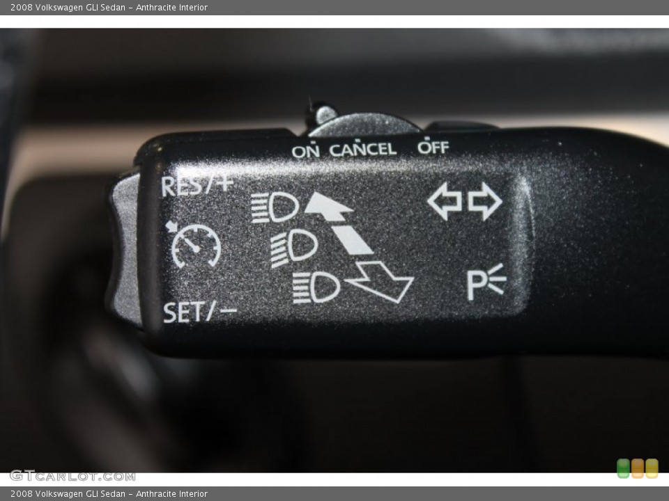 Anthracite Interior Controls for the 2008 Volkswagen GLI Sedan #83620500