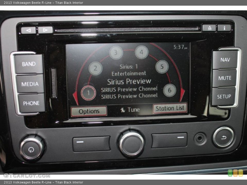 Titan Black Interior Controls for the 2013 Volkswagen Beetle R-Line #83621844