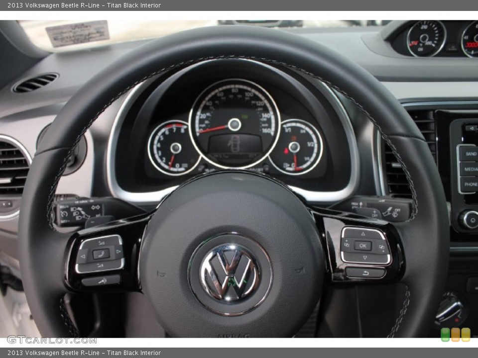 Titan Black Interior Steering Wheel for the 2013 Volkswagen Beetle R-Line #83621874
