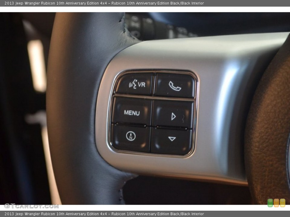 Rubicon 10th Anniversary Edition Black/Black Interior Controls for the 2013 Jeep Wrangler Rubicon 10th Anniversary Edition 4x4 #83624581