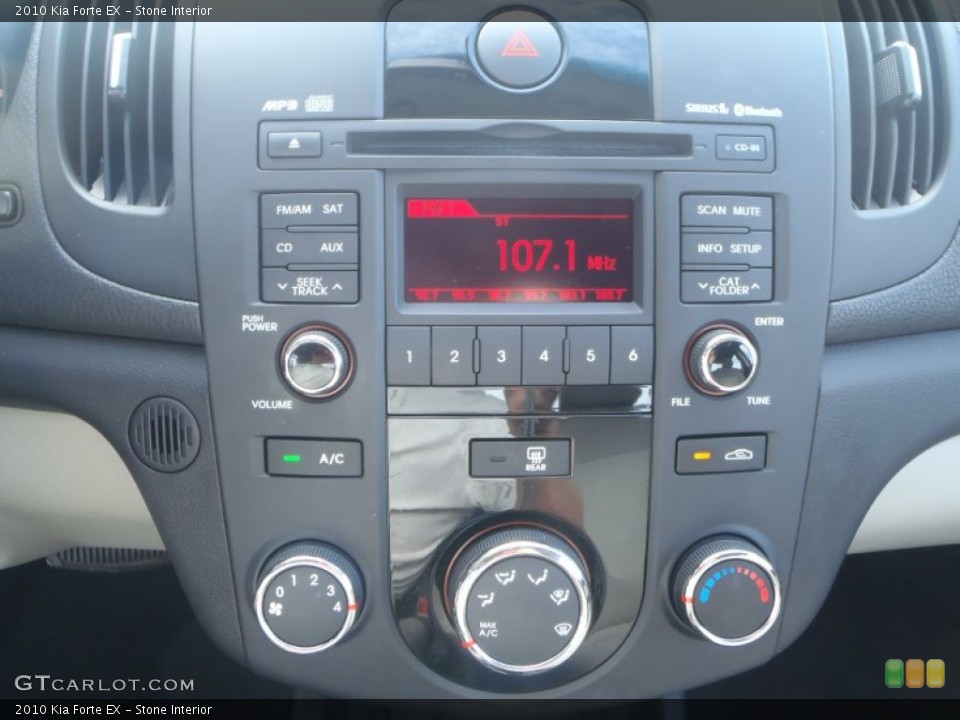Stone Interior Controls for the 2010 Kia Forte EX #83625010