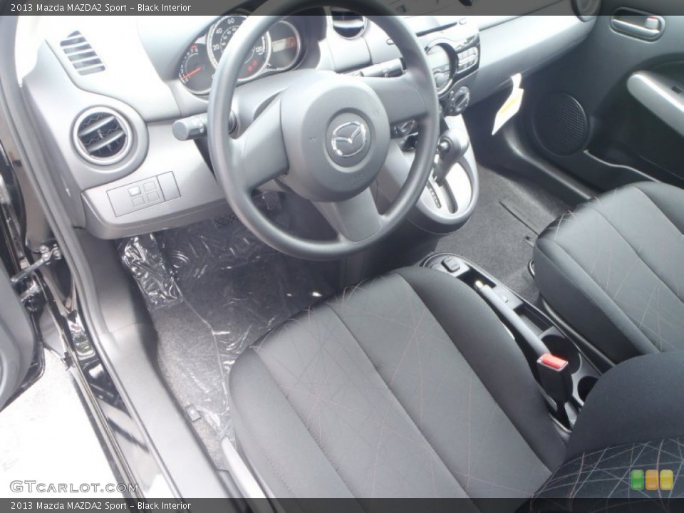Black 2013 Mazda MAZDA2 Interiors