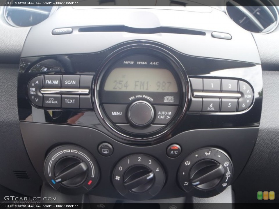 Black Interior Controls for the 2013 Mazda MAZDA2 Sport #83626024