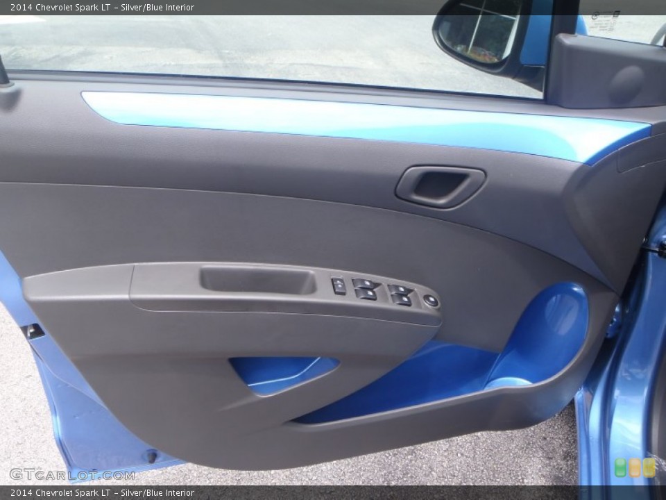 Silver/Blue Interior Door Panel for the 2014 Chevrolet Spark LT #83626780