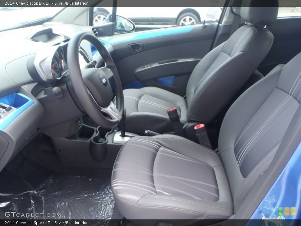 Silver/Blue Interior Photo for the 2014 Chevrolet Spark LT #83626831