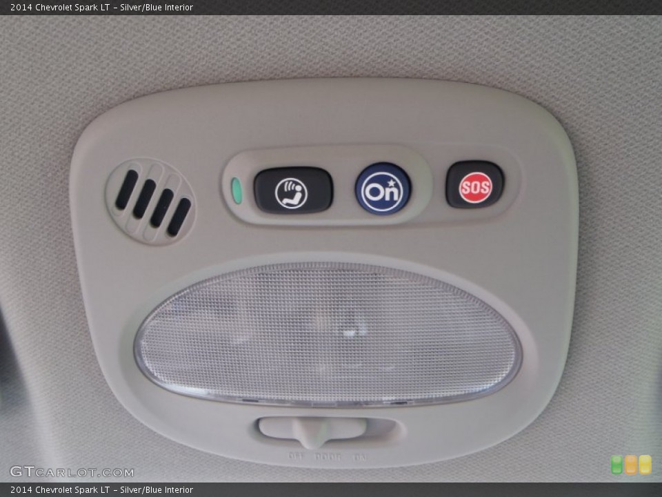 Silver/Blue Interior Controls for the 2014 Chevrolet Spark LT #83626969