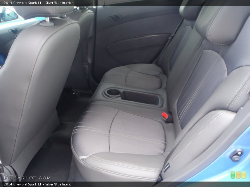 Silver/Blue Interior Rear Seat for the 2014 Chevrolet Spark LT #83627017
