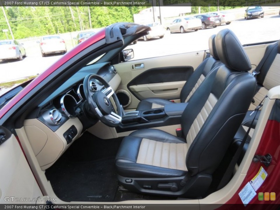 Black/Parchment Interior Photo for the 2007 Ford Mustang GT/CS California Special Convertible #83627265