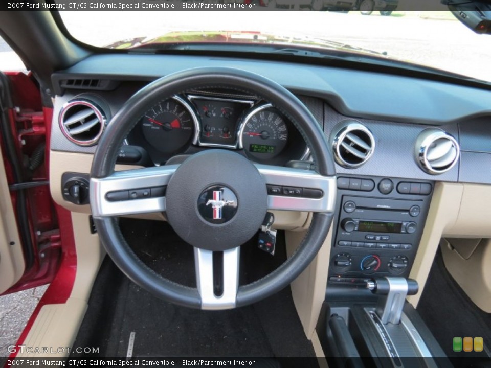 Black/Parchment Interior Dashboard for the 2007 Ford Mustang GT/CS California Special Convertible #83627320