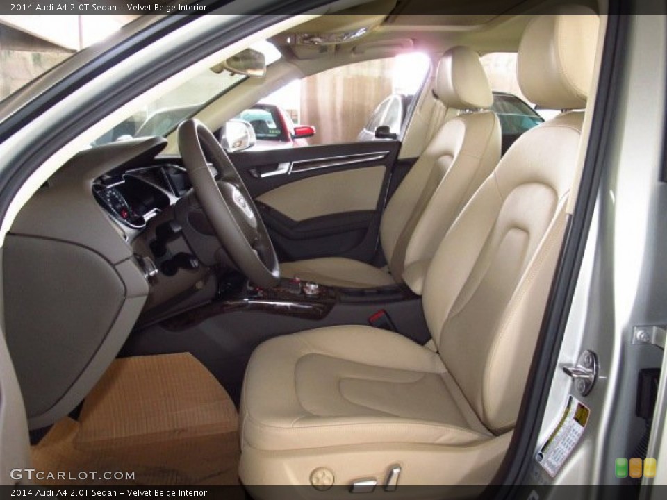 Velvet Beige Interior Front Seat for the 2014 Audi A4 2.0T Sedan #83627622