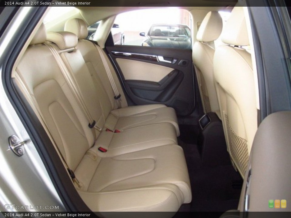 Velvet Beige Interior Rear Seat for the 2014 Audi A4 2.0T Sedan #83627707