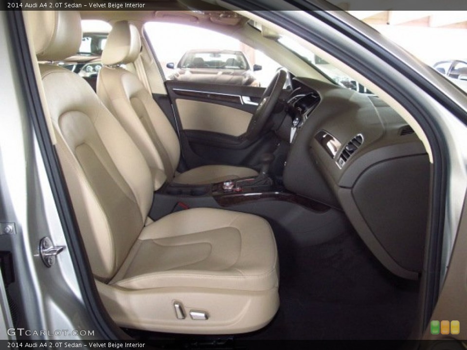 Velvet Beige Interior Front Seat for the 2014 Audi A4 2.0T Sedan #83627755