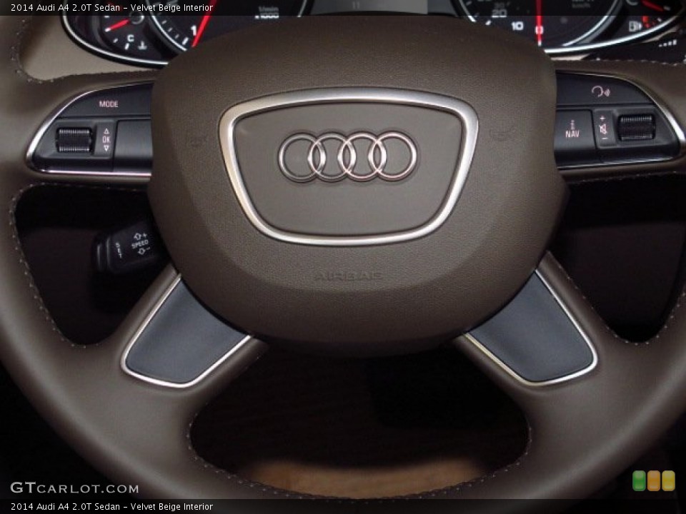 Velvet Beige Interior Controls for the 2014 Audi A4 2.0T Sedan #83627908