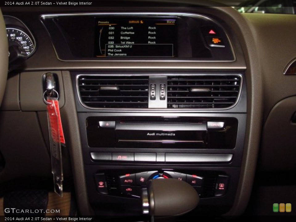 Velvet Beige Interior Controls for the 2014 Audi A4 2.0T Sedan #83627962