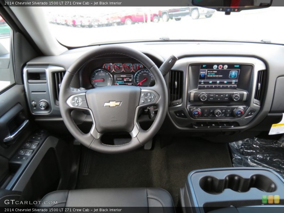 Jet Black Interior Dashboard for the 2014 Chevrolet Silverado 1500 LT Z71 Crew Cab #83628319