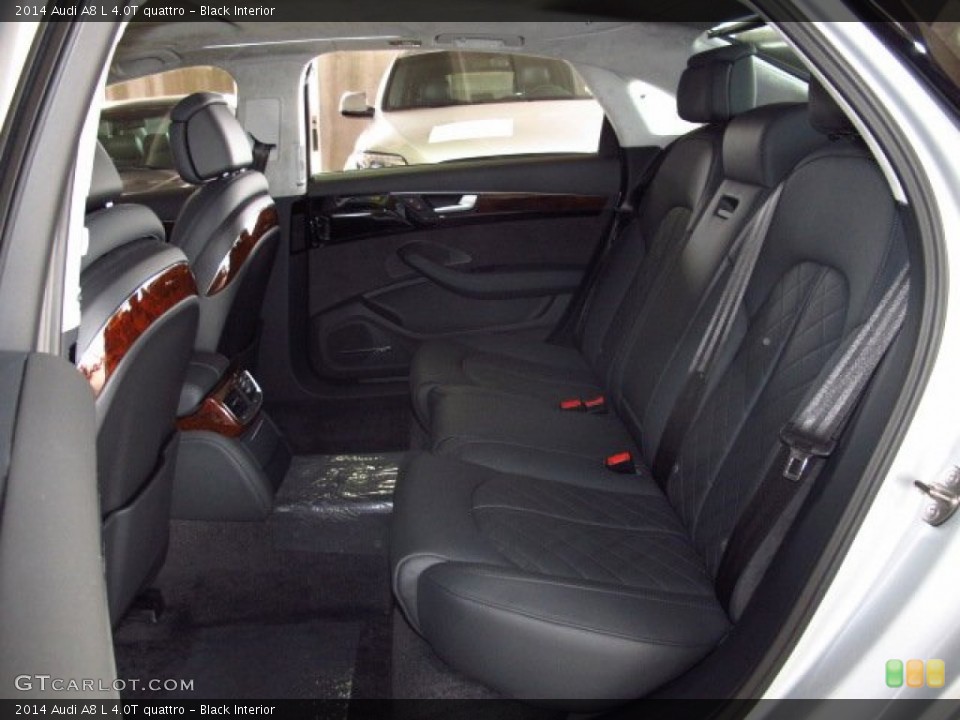 Black Interior Rear Seat for the 2014 Audi A8 L 4.0T quattro #83628422