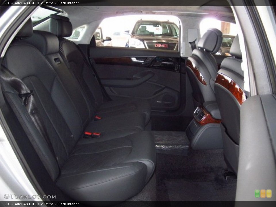 Black Interior Rear Seat for the 2014 Audi A8 L 4.0T quattro #83628460