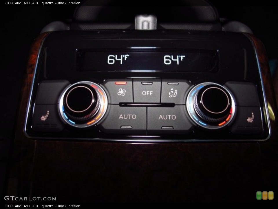 Black Interior Controls for the 2014 Audi A8 L 4.0T quattro #83628601