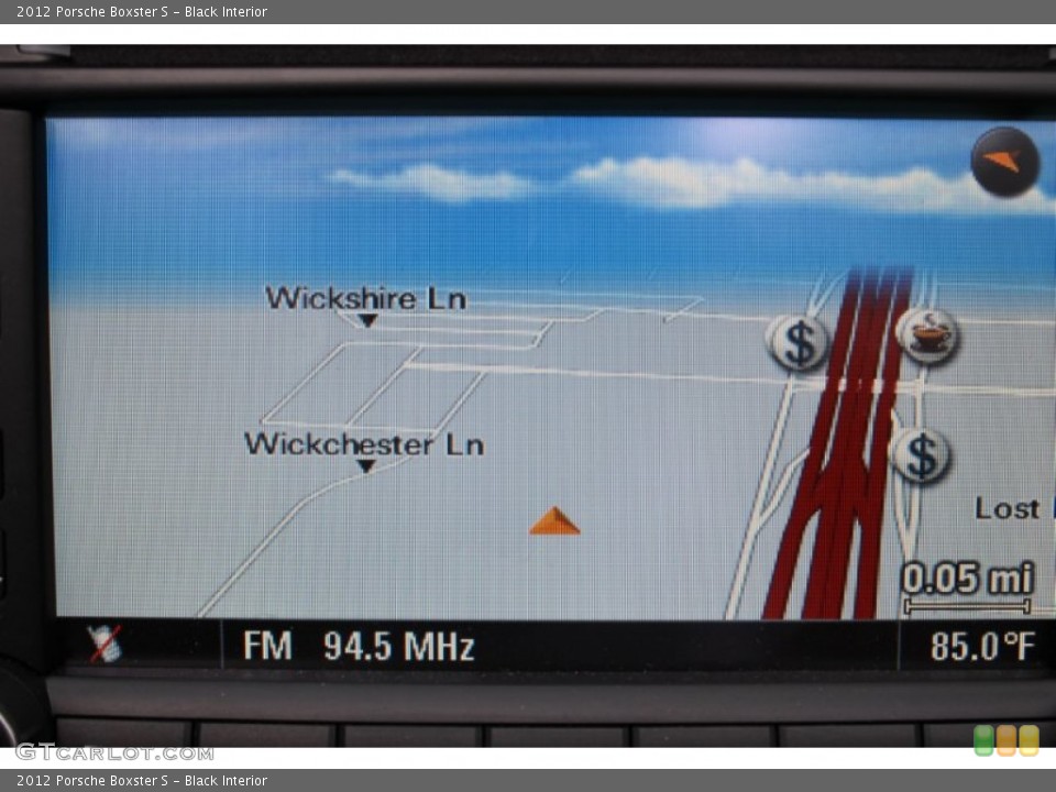 Black Interior Navigation for the 2012 Porsche Boxster S #83629417
