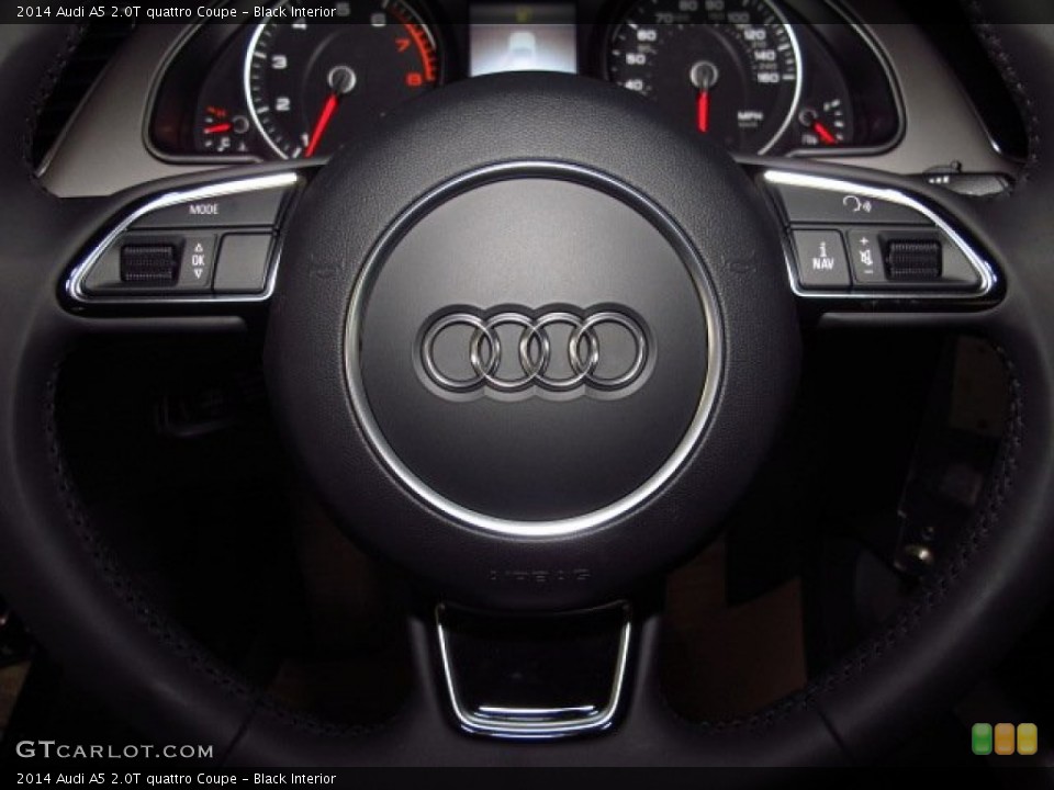 Black Interior Controls for the 2014 Audi A5 2.0T quattro Coupe #83631031