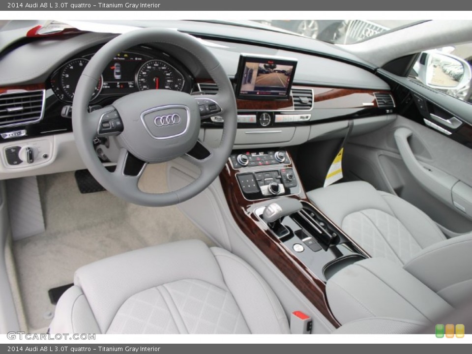 Titanium Gray 2014 Audi A8 Interiors