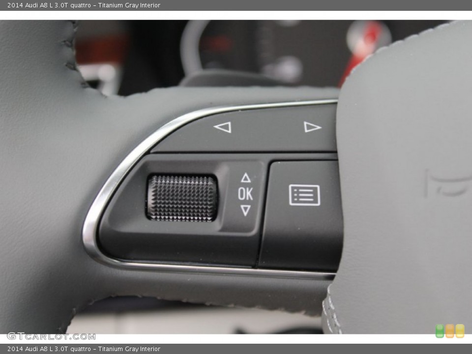 Titanium Gray Interior Controls for the 2014 Audi A8 L 3.0T quattro #83632402