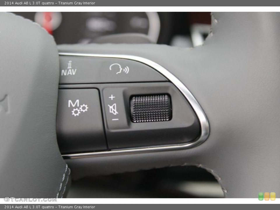 Titanium Gray Interior Controls for the 2014 Audi A8 L 3.0T quattro #83632426