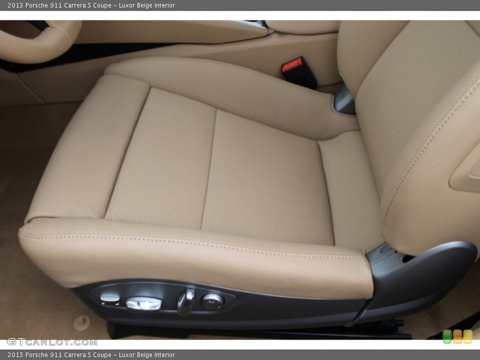 Luxor Beige Interior Front Seat for the 2013 Porsche 911 Carrera S Coupe #83633158