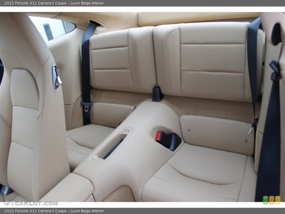 Luxor Beige Interior Rear Seat for the 2013 Porsche 911 Carrera S Coupe #83633516